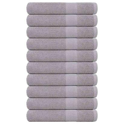 Prosoape pentru saună 10 buc Gri 80x200 cm 360 g/m² 100% bumbac GartenMobel Dekor
