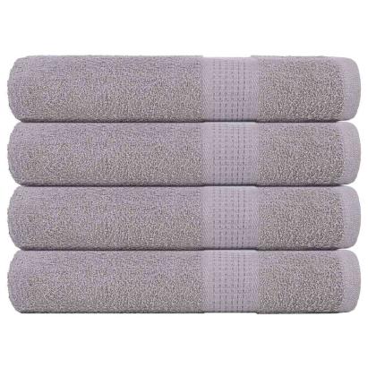 Prosoape 4 buc Gri 100x200 cm 360 g/m² 100% bumbac GartenMobel Dekor