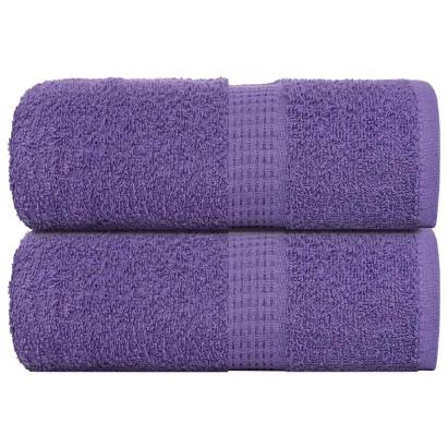 Prosoape pentru oaspeți 2 buc Violet 360 g/m² 100% bumbac GartenMobel Dekor
