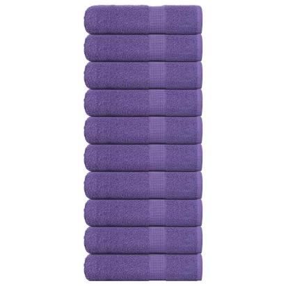 Prosoape de mână 10 buc Violet 50x100 cm 360 g/m² 100% bumbac GartenMobel Dekor