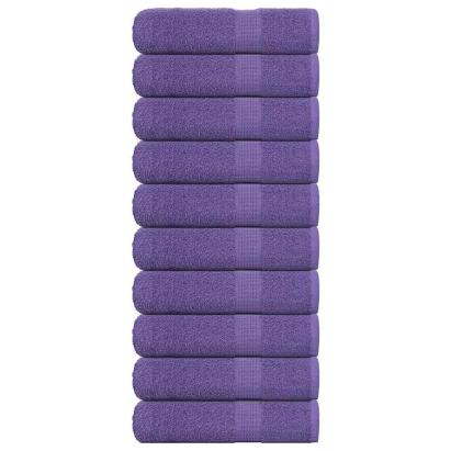 Prosoape de duș 10 buc Violet 70x140 cm 360 g/m² 100% bumbac GartenMobel Dekor