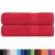Prosoape de mână 2 buc Roșu 50x100 cm 360 g/m² 100% bumbac GartenMobel Dekor