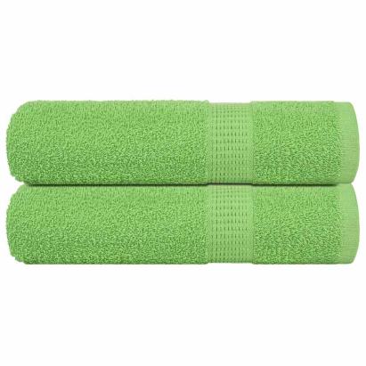 Prosoape de baie 2 buc Verde mere 100x150cm 360g/m² 100% bumbac GartenMobel Dekor