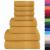 Set prosoape 8 piese Aur 360 g/m² 100% bumbac GartenMobel Dekor