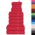 Set prosoape 12 piese rosu 360 g/m² 100% bumbac GartenMobel Dekor