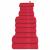 Set prosoape 12 piese rosu 360 g/m² 100% bumbac GartenMobel Dekor