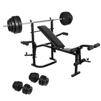 Set gantere pt bancă greutăți pliabilă pentru sală de gimnastică acasă GartenMobel Dekor