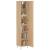 Dulap înalt, stejar sonoma, 34,5x34x180 cm, lemn prelucrat GartenMobel Dekor