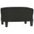 Fotoliu canapea cu taburet, negru, 60 cm, material textil GartenMobel Dekor
