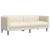 Set de canapele, 3 piese, crem, material GartenMobel Dekor