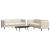 Set de canapele, 2 piese, crem, material textil GartenMobel Dekor