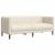 Set de canapele, 2 piese, crem, material textil GartenMobel Dekor