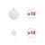 Brad de Crăciun artificial Alb 240 cm PVC GartenMobel Dekor