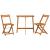 Set bistro 3 pcs Maro lemn masiv de acacia GartenMobel Dekor
