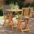 Set bistro 3 pcs Maro lemn masiv de acacia GartenMobel Dekor