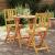 Set bistro 3 pcs Maro lemn masiv de acacia GartenMobel Dekor