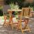 Set bistro 3 pcs Maro lemn masiv de acacia GartenMobel Dekor