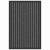 Covoraș de intrare Negru, Gri 40 x 60 cm Polipropilenă, PVC GartenMobel Dekor