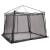 Cort interior din plasă Gri 303 x 303 cm GartenMobel Dekor