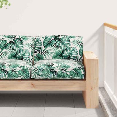 Pernă pentru șezut din paleți model frunze 80 x 80 x 12 cm GartenMobel Dekor