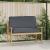 Pernă pentru șezut / spătar din paleți Antracit 120 x 50 x 12 cm GartenMobel Dekor