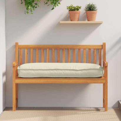 Pernă pentru șezut / spătar din paleți Crem 120 x 50 x 12 cm GartenMobel Dekor