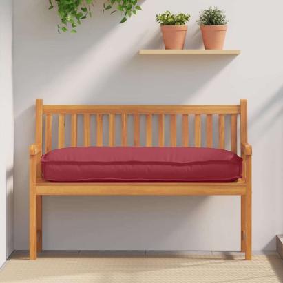 Pernă pentru șezut / spătar din paleți Roșu Vin 120 x 50 x 12 cm GartenMobel Dekor