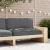 Pernă pentru șezut din paleți Antracit 120 x 80 x 12 cm GartenMobel Dekor