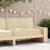 Pernă pentru șezut din paleți Bej 120 x 80 x 12 cm GartenMobel Dekor