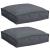 Pernă pentru șezut din paleți 2 pcs Antracit 40 x 40 x 8 cm GartenMobel Dekor