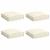 Pernă pentru șezut din paleți 4 pcs Crem 40 x 40 x 8 cm GartenMobel Dekor