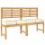 Pernă pentru șezut din paleți 4 pcs Crem 40 x 40 x 8 cm GartenMobel Dekor