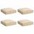 Pernă pentru șezut din paleți 4 pcs Bej 40 x 40 x 8 cm GartenMobel Dekor