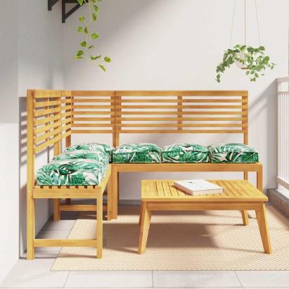 Pernă pentru șezut din paleți 6 pcs model frunze 40 x 40 x 8 cm GartenMobel Dekor