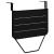 Masă Suspendată pentru Balcon Negru 60 x 39 x 65 cm Oțel GartenMobel Dekor