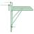 Masă Suspendată pentru Balcon Verde mentă 60 x 39 x 65 cm Oțel GartenMobel Dekor