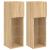Comode TV cu lumini LED, 2 buc., stejar sonoma, 30,5x30x90 cm GartenMobel Dekor