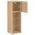 Comode TV cu lumini LED, 2 buc., stejar sonoma, 30,5x30x90 cm GartenMobel Dekor
