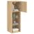 Comode TV cu lumini LED, 2 buc., stejar sonoma, 30,5x30x90 cm GartenMobel Dekor