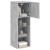 Comode TV cu lumini LED, 2 buc., gri beton, 30,5x30x90 cm GartenMobel Dekor
