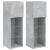Comode TV cu lumini LED, 2 buc., gri beton, 30,5x30x90 cm GartenMobel Dekor