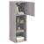 Comode TV cu lumini LED, 2 buc., gri sonoma, 30,5x30x90 cm GartenMobel Dekor