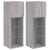 Comode TV cu lumini LED, 2 buc., gri sonoma, 30,5x30x90 cm GartenMobel Dekor