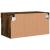 Comodă TV cu lumini LED, stejar fumuriu, 60x30x30 cm GartenMobel Dekor