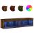 Comode TV cu lumini LED, 2 buc., stejar fumuriu, 60x30x30 cm GartenMobel Dekor
