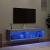 Comode TV cu lumini LED, 2 buc., gri sonoma, 60x30x30 cm GartenMobel Dekor