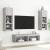 Comode TV cu lumini LED, 2 buc., gri sonoma, 60x30x30 cm GartenMobel Dekor