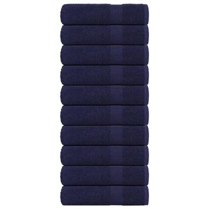 Prosoape de baie 10 buc Bleumarin 360 g/m² 100% bumbac GartenMobel Dekor