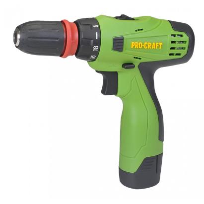 Masina de insurubat cu acumulator Procraft PA12PRO DFR, 12V/2A, 1350 RPM, mandrina 10 mm, 2 baterii Innovative ReliableTools