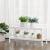 Raft de depozitare din bambus, cu 2 niveluri, 26x70x33cm, alb Household NewTrend